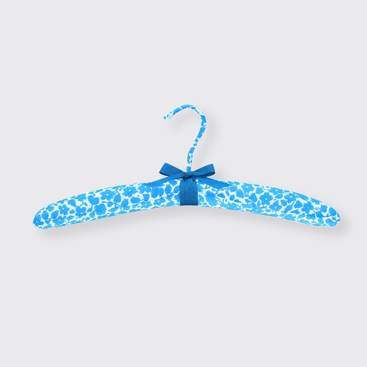 Aster Floral Padded Coat Hanger - Blue - Forever England
