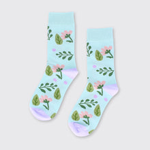 Load image into Gallery viewer, Blue Petal Sock
