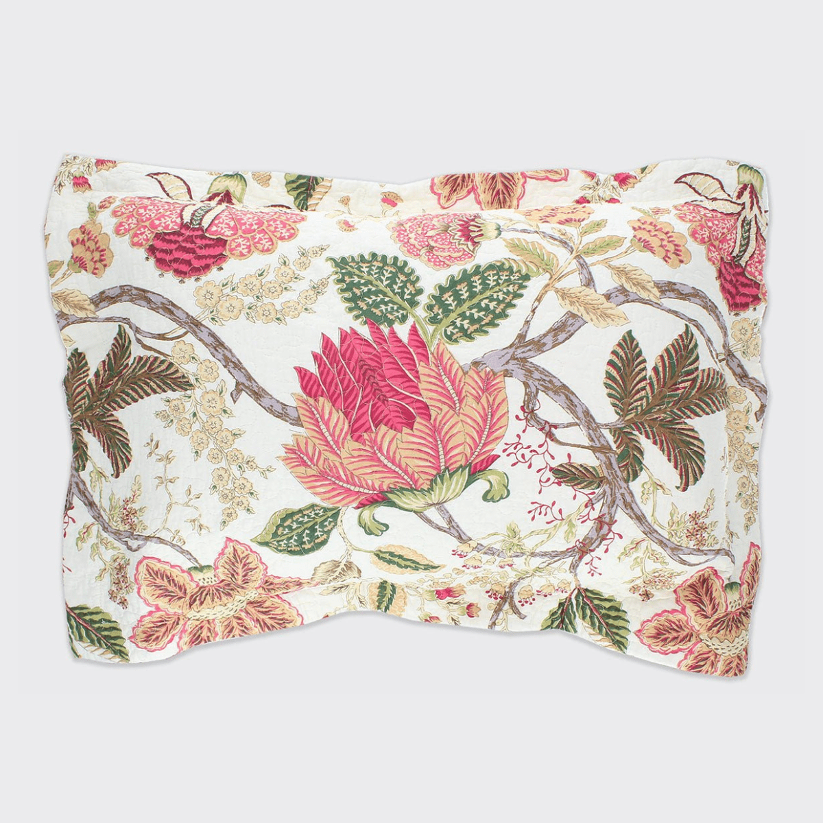 Constance Patchwork Pink Standard Pillowsham - Forever England