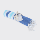 Hammam Striped Towel /Throw - Mixed Blue - Forever England