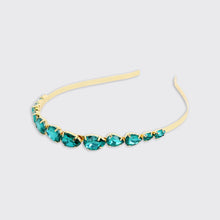 Load image into Gallery viewer, Jewelled Headband- Teal - Forever England
