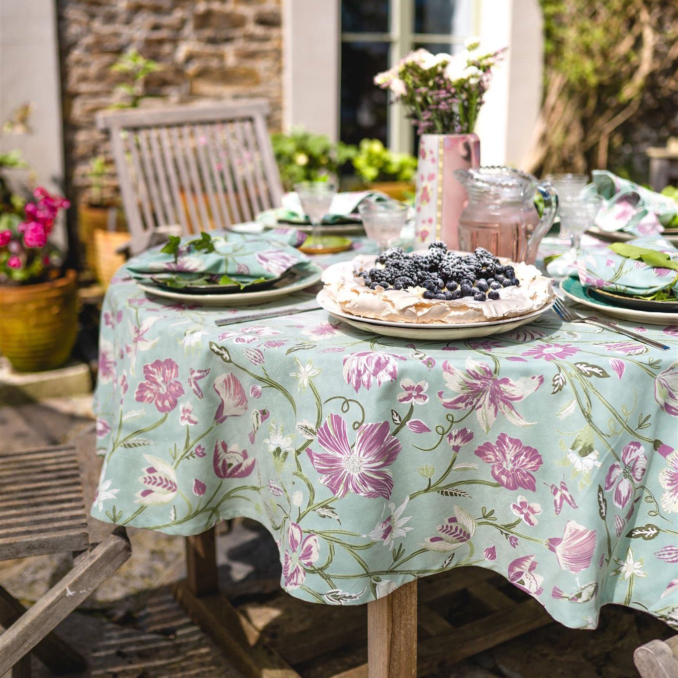 Lulworth Duck Egg Tablecloth Range - Forever England