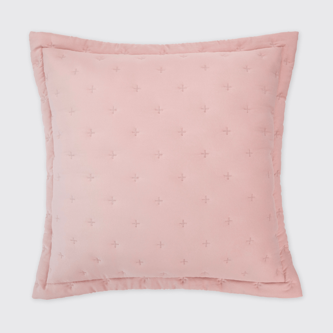 Portofino Bedspread Blush Pink Continental Pillowsham - Forever England