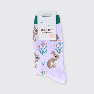 Rabbit Socks- Lilac