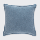 Stonewash Cotton Cornflower Blue Continental Pillowsham - Forever England