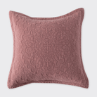 Stonewash Cotton Dark Pink Continental Pillowsham - Forever England