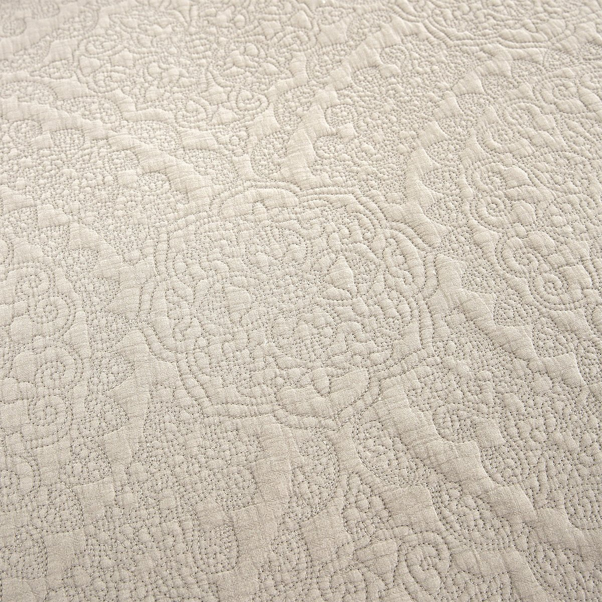 Stonewash Cotton Parchment Continental Pillowsham - Forever England