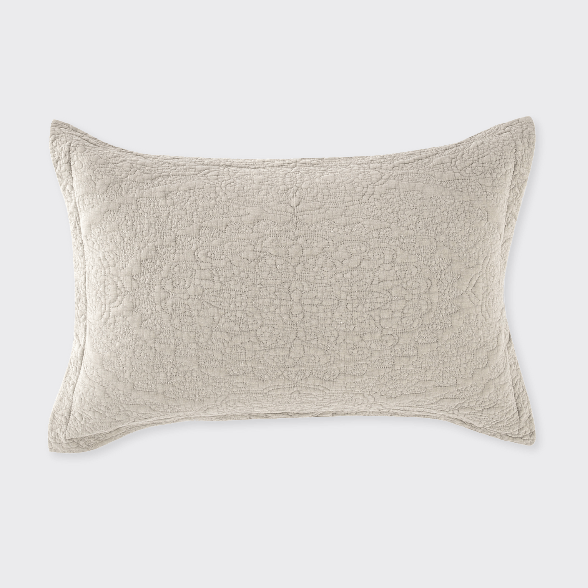 Stonewash Cotton Parchment Standard Pillowsham - Forever England