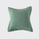 Stonewash Cotton Sage Green Cushion Complete - Forever England