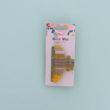 Load image into Gallery viewer, Barley Sugar Medium Claw clip- Yellow - Forever England