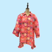 Load image into Gallery viewer, Chloe Button Shirt- Fuchsia- S (Small) - Forever England