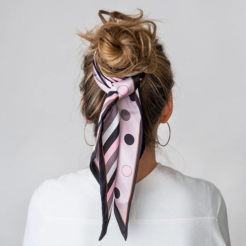 Dotty Pink/Black Scarf - Forever England