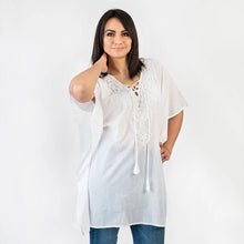 Load image into Gallery viewer, Eloise Hand Embroidered Tunic One Size - Forever England