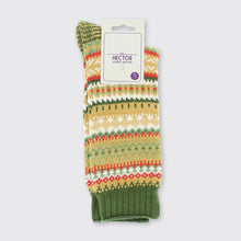 Load image into Gallery viewer, Hector Men&#39;s Fairisle Sock Green - Forever England