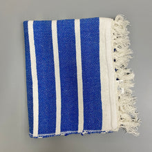 Load image into Gallery viewer, Striped Rug Blue