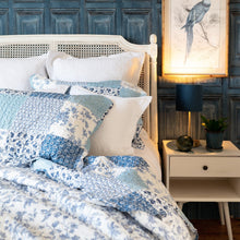 Load image into Gallery viewer, Margot Blue Patchwork Bedspread - Forever England