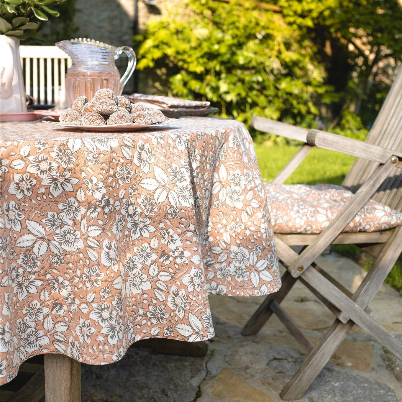 Marnhull Pink Tablecloth Range - Forever England