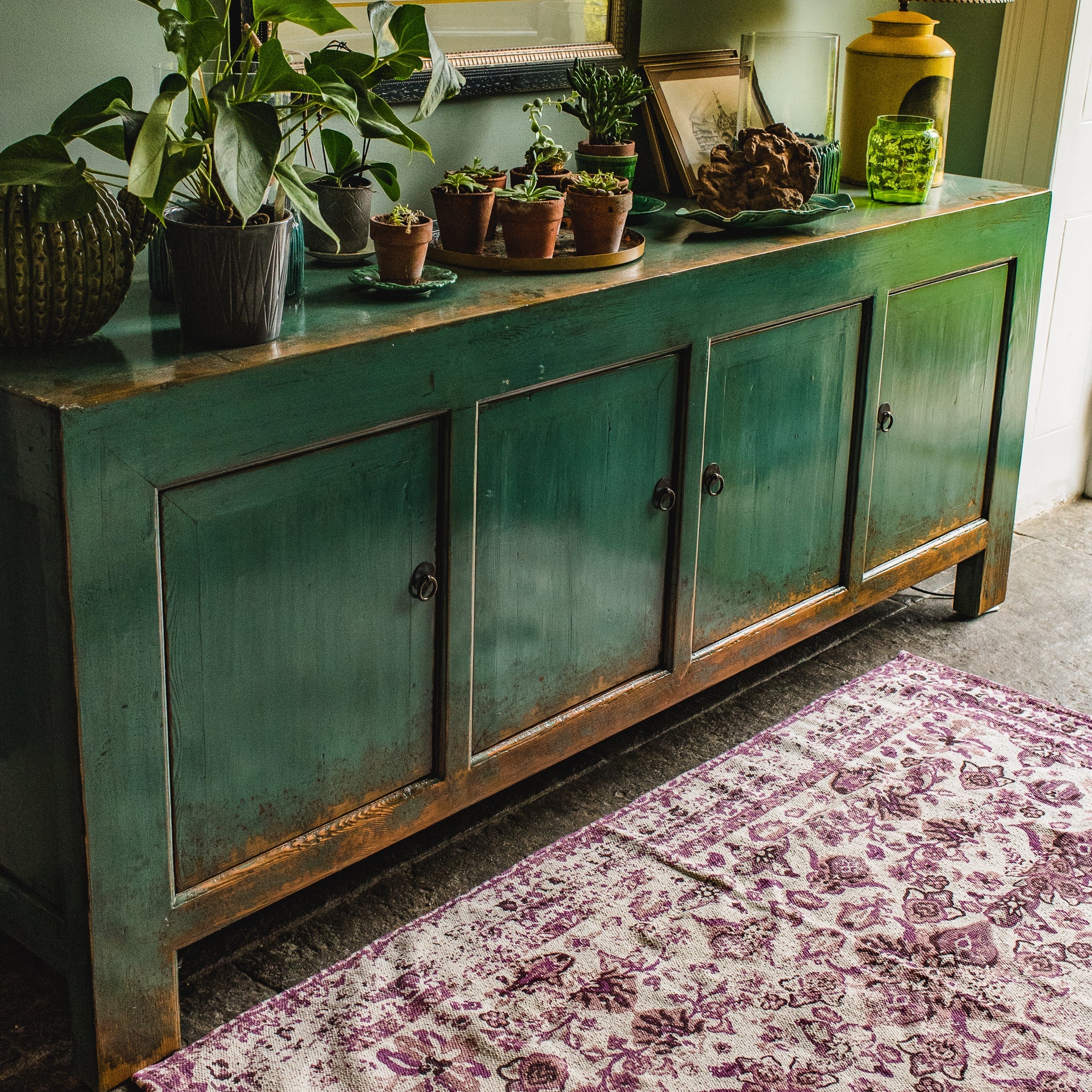 Midford Vintage Printed Purple Rug - Forever England