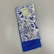 Load image into Gallery viewer, Paisley Blue Set of Two Tea Towels - Forever England
