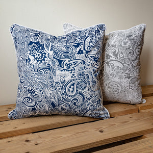 Paisley Cushion Complete Blue - Forever England
