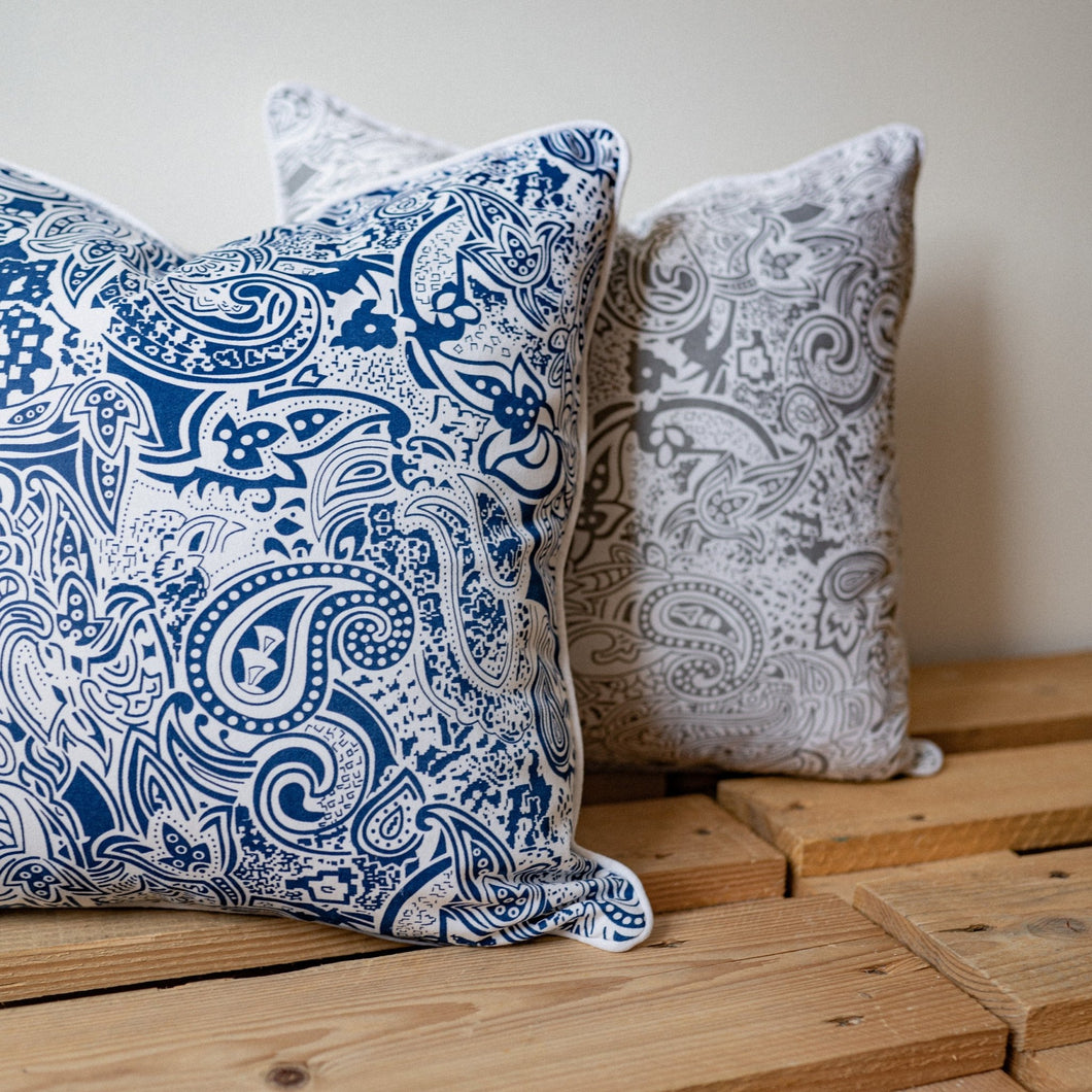 Paisley Cushion Complete Grey - Forever England