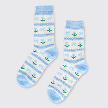 Load image into Gallery viewer, Primrose Socks- Blue - Forever England