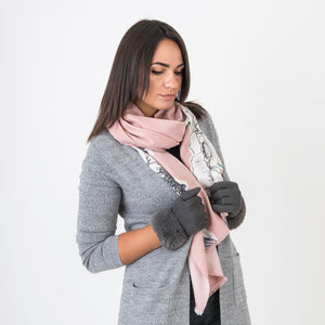 Rosie Floral Scarf Pale Pink - Forever England