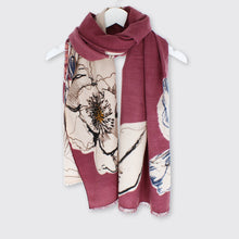 Load image into Gallery viewer, Rosie Floral Wrap Burgundy - Forever England