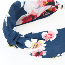 Load image into Gallery viewer, Sienna Wide Headband- Navy - Forever England
