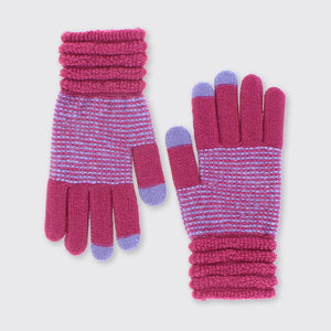 Women's Pink and Lilac Gloves Millie Mae