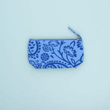 Load image into Gallery viewer, Paisley Blue Make Up Bag