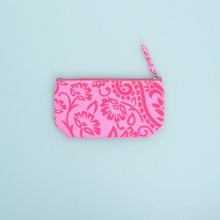 Load image into Gallery viewer, Paisley Pink Make Up Bag