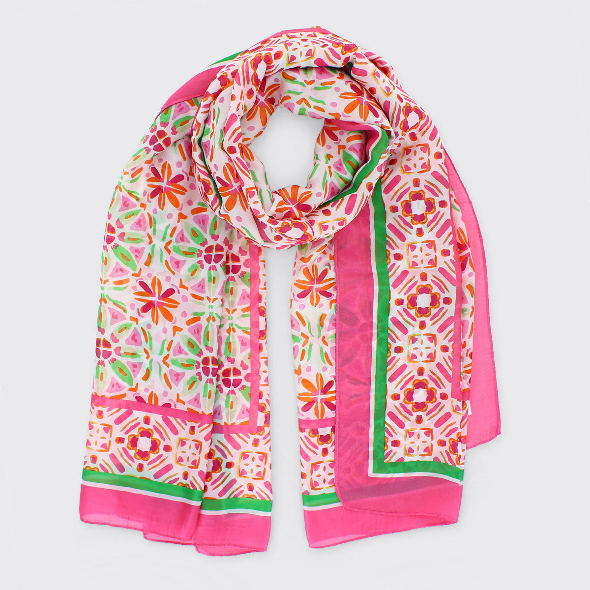 Millie Mae Spring/Summer Catherine Long Scarf Cerise Pink