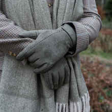 Load image into Gallery viewer, Hector Faux Suede Touch Screen Glove Green
