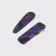 Load image into Gallery viewer, Athena- Set of 2 Hairclips- Purple - Forever England