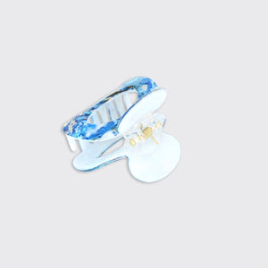 Athena Small Claw Clip- Azure Blue - Forever England