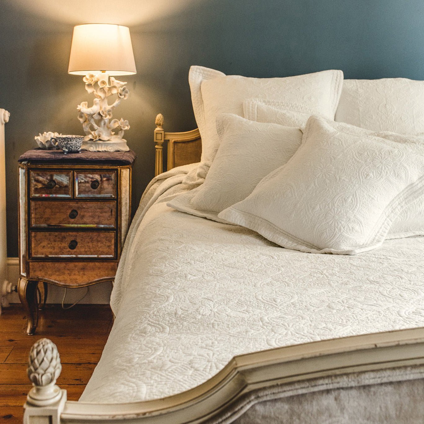 Burford Cream Cushion Filled - Forever England