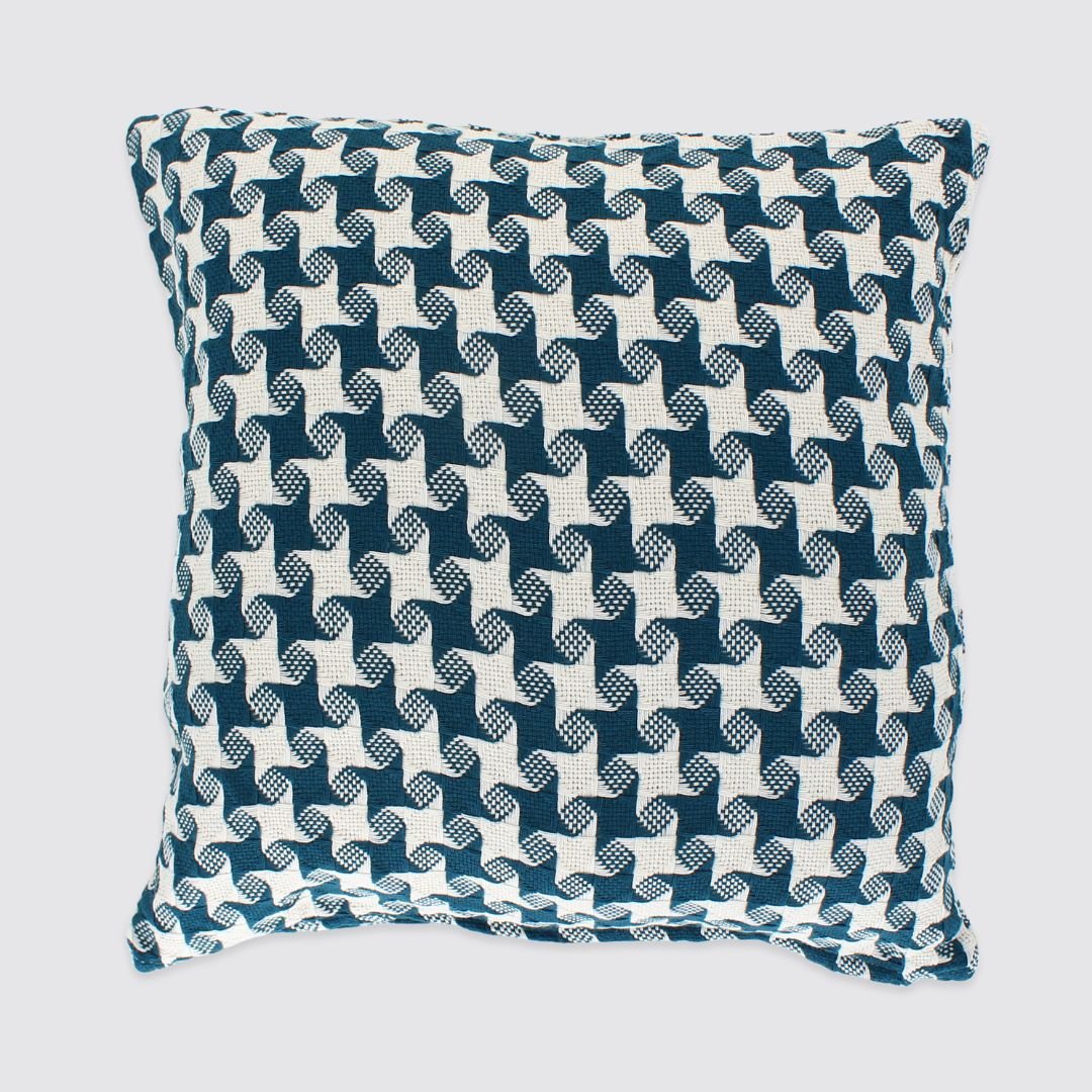 Chequered Cushion Complete Teal - Forever England