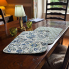 Constance Patchwork Bedspread Green/Blue - Forever England