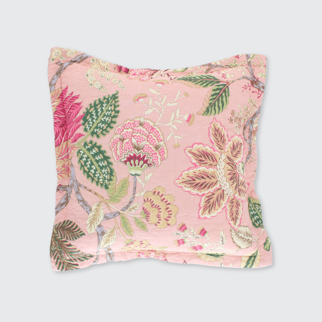 Constance Soft Pink Patchwork Bedspread - Forever England