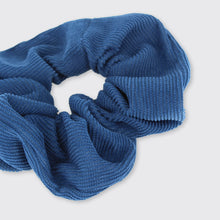 Load image into Gallery viewer, Cord Scrunchie Navy