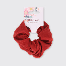 Load image into Gallery viewer, Cord Scrunchie Red