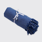 Diamond Cotton Throw - Royal Blue - Forever England