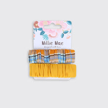 Load image into Gallery viewer, Gingham Set of 2 Hair Clips Rust