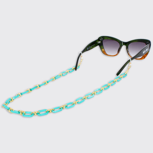 Glasses Chain- Pale Green Onyx - Forever England