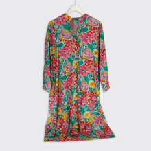 Load image into Gallery viewer, Greta Teal Floral Long Dress - Forever England