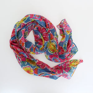 Greta Scarf- Pink Floral
