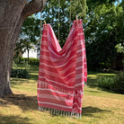 Hammam Towel/Throw - Red - Forever England