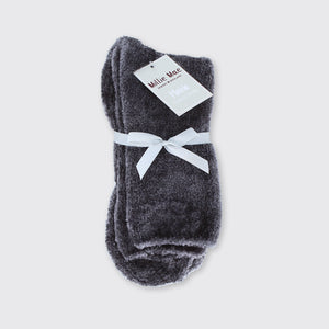 Maisie Ladies Velvet Sock - Grey