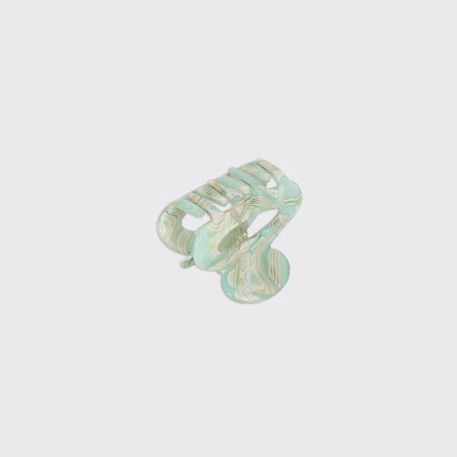 Marble Small Claw Clip- Eau de Nil - Forever England